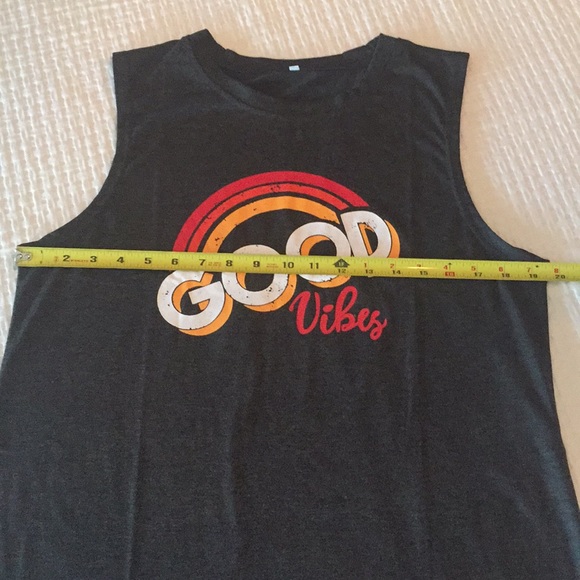 Good vibes tank top hippie Chic bold graphic - Picture 2 of 6